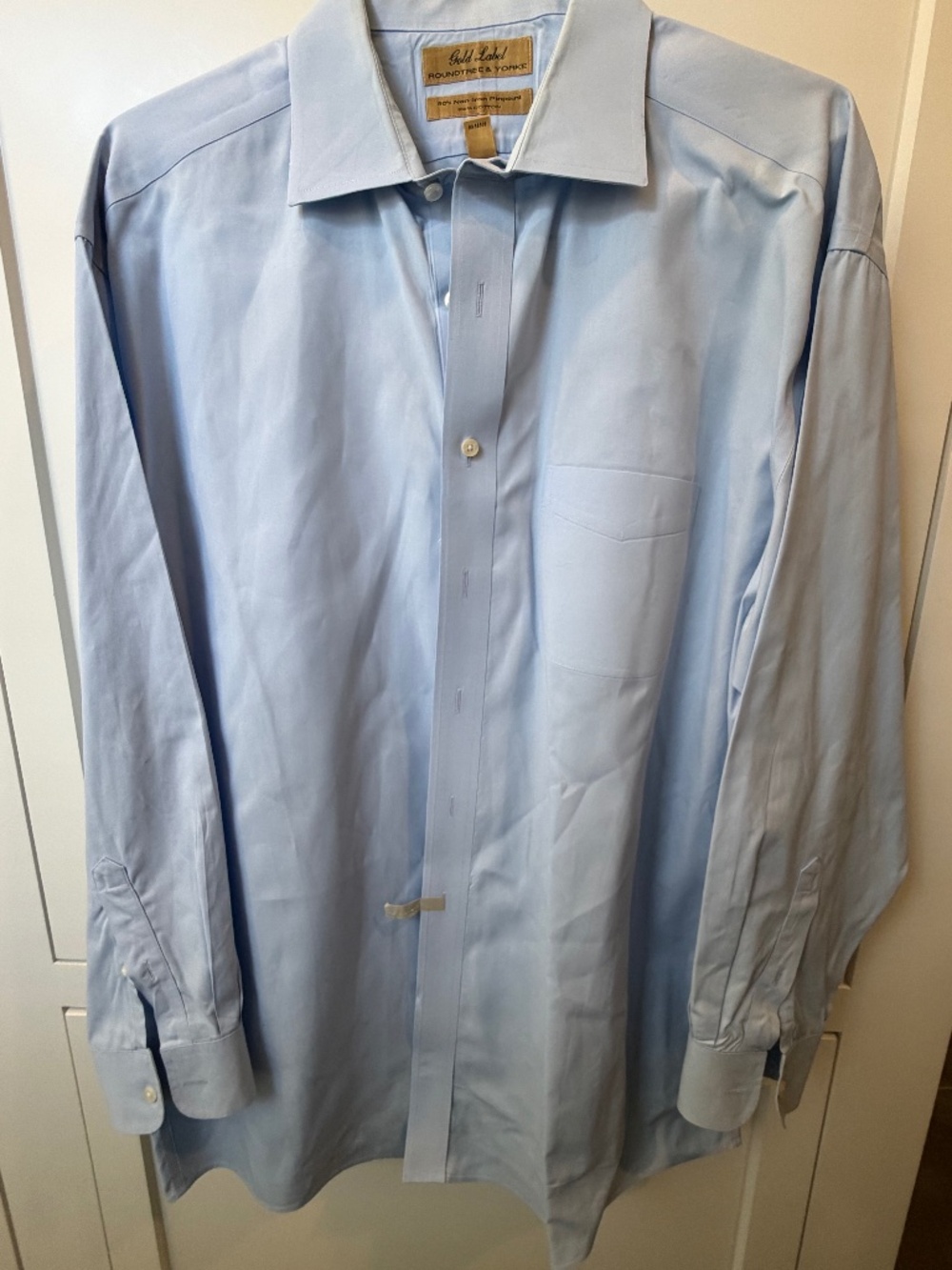 Roundtree & York Gold Label Mens long sleeve button down shirt (17-34)
